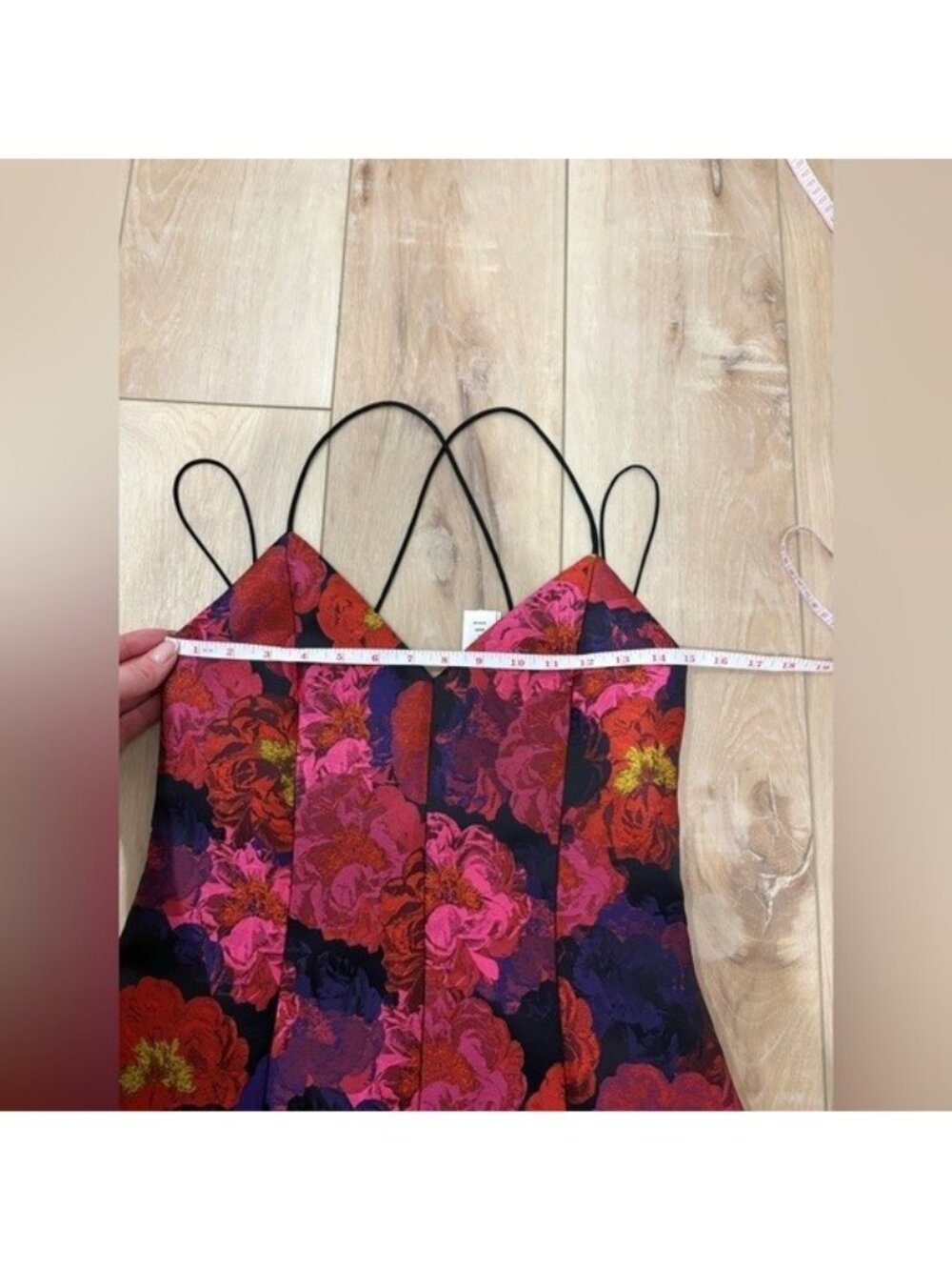 Alice + Olivia Tayla floral-print jacquard mini dress. - Picture 12 of 15